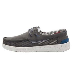 Hey Dude Gray and Blue Loafers